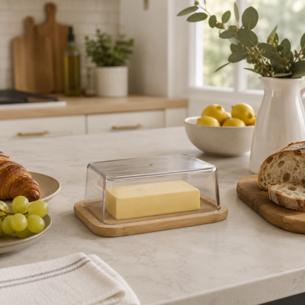 Beurrier Plateau en Bambou "Bambou" 20 CM Naturel