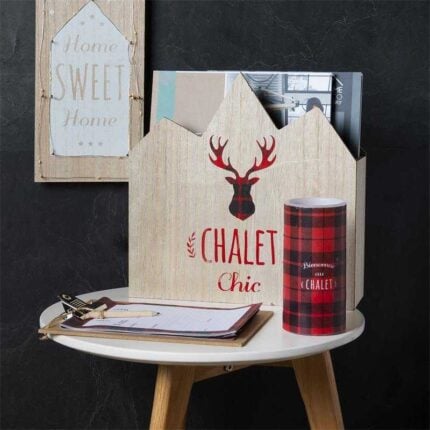Range-Magazines Bois "Chalet Chic" 30cm