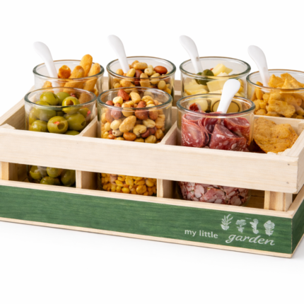 Lot De 6 Verrines & Cuillères "Little Market" 10cl