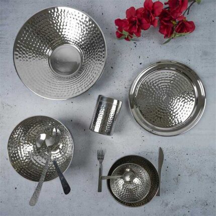 Coupe En Inox "Martelé" 36 cm Argent
