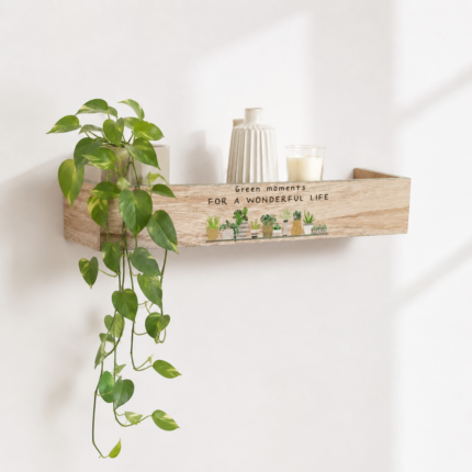 Étagère Murale En Bois "Little Market" 45cm Naturel