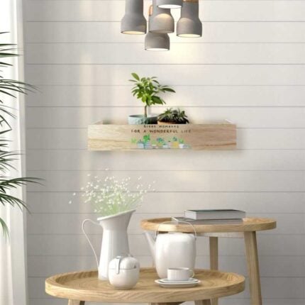 Étagère Murale En Bois "Little Market" 45cm Naturel