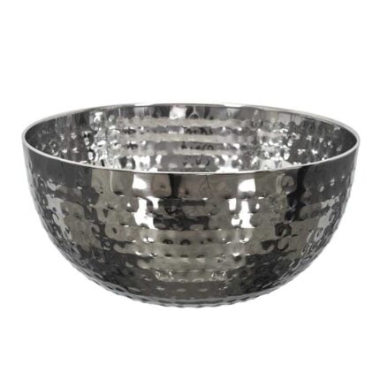 Saladier En Inox "Martelé" 1500 ml Argent