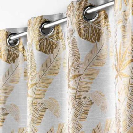 Rideau Jacquard "Faggy" 140X260 cm Moutarde