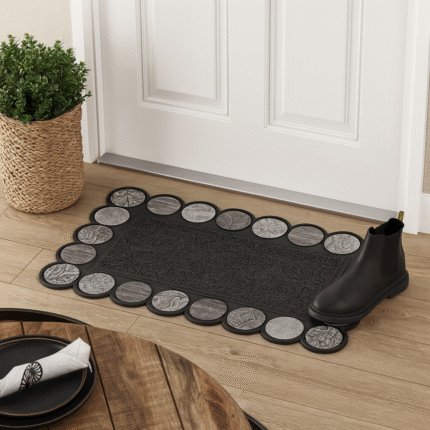 Tapis D'entrée "Relief" 75cm Gris
