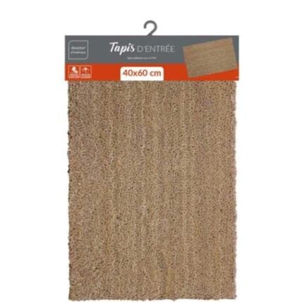 Paillasson En Coco "Paco" 40 x 60 cm Naturel