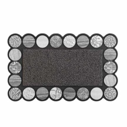 Tapis D'entrée "Relief" 75cm Gris