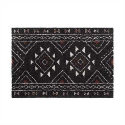 Tapis Déco Imprimé “Sahara” 120X170 cm Noir