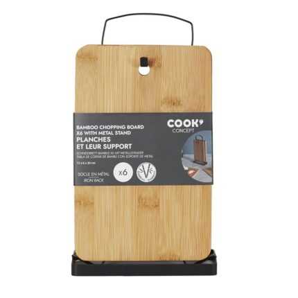 Lot De 6 Planches À Découper "Socles" 29 cm Naturel