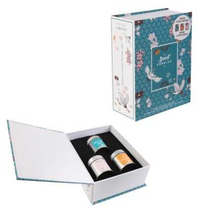 Coffret 3 Bougies Parfumées "Sweet" 60g Multicolore