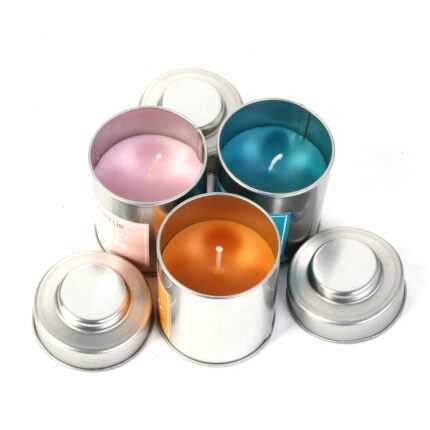 Coffret 3 Bougies Parfumées "Sweet" 60g Multicolore