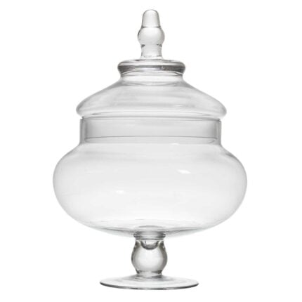 Bonbonnière Sur Pied "Ava" 20 cm Transparent
