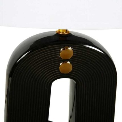 Lampe À Poser "Osiris" 45cm Noir & Blanc