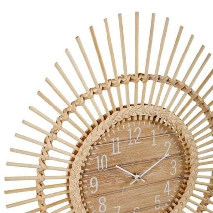 Horloge Ovale Rotin "Cachemire" 60cm Naturelle