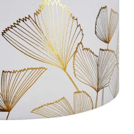 Suspension Cylindrique «Ginkgo» 42cm Blanche