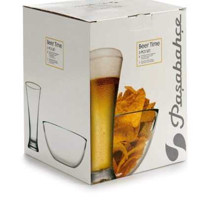 Lot De Bol & 4 Verres "PUB" 320cl Transparent