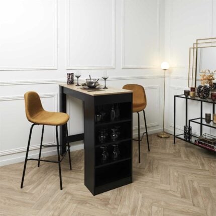 Table De Bar 4 Niveaux "Cheers" 115cm Noir
