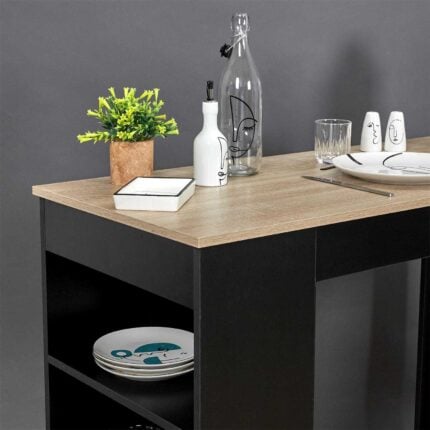 Table De Bar 4 Niveaux "Cheers" 115cm Noir