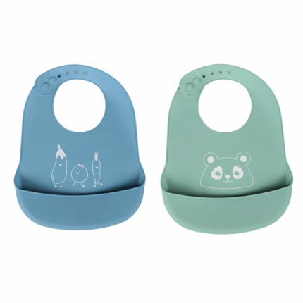 Bavoir en Silicone avec Récupérateur "Sweet" 28 cm