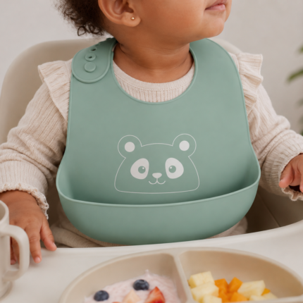 Bavoir en Silicone avec Récupérateur "Sweet" 28 cm