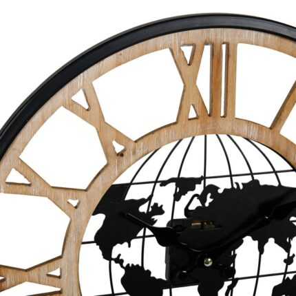 Horloge Murale "Monde" 40cm Naturel