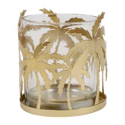 Photophore Déco"Aloha" 10 cm Naturel