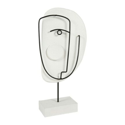 Sculpture Métal "Arty"  25 cm Blanc & Noir