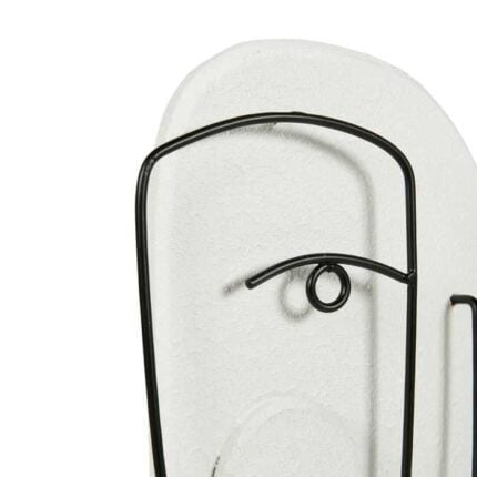 Sculpture Métal "Arty"  25 cm Blanc & Noir