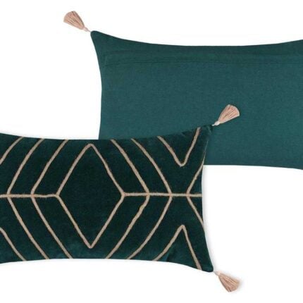 Coussin Déco "Mungo" 30X50cm Emeraude