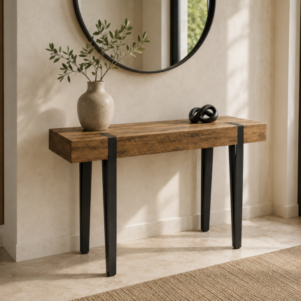 Console En Bois "Brams" 120cm Naturel