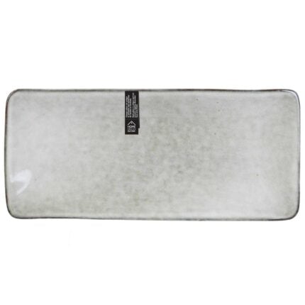 Plat Rectangle "Au Grès " 22cm Gris