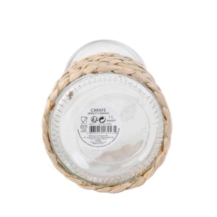 Carafe En Verre "Cannage" 1l Transparent