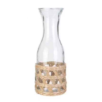 Carafe En Verre "Cannage" 1l Transparent