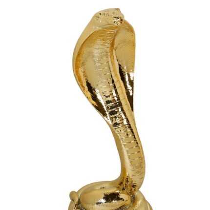 Statue Déco "Cobra" 26cm Or