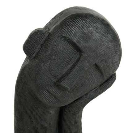 Statuette Déco En Résine "Portrait" 38cm Noir
