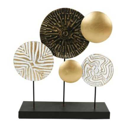 Décoration Métal à Poser "Disques" 35cm Noire