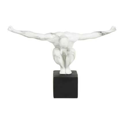 Statue Design "Plongeur" 32cm Noir