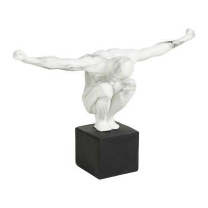 Statue Design "Plongeur" 32cm Noir
