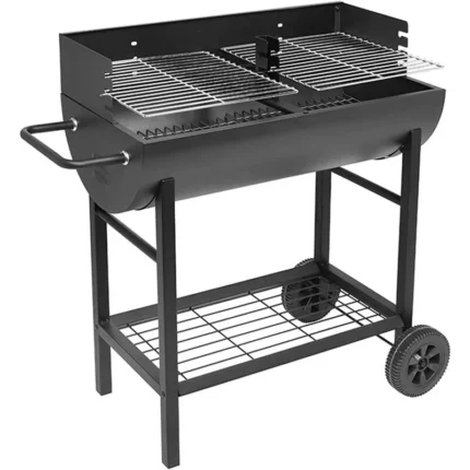 Barbecue À Charbon "Tennessee" 105cm Noir
