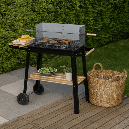 Barbecue À Charbon "Elite" 85 cm Noir