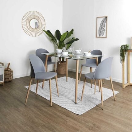 Chaises Scandinave "Bergen" 81cm Gris