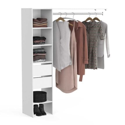Kit Placard "Duo" 160cm Blanc