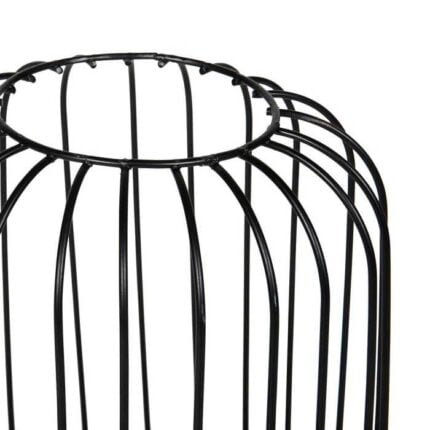Lampe À Poser Métal "Fils" 20cm Noir