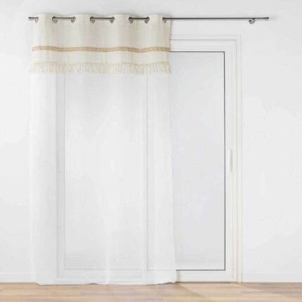 Voilage A Oeillets "Janara" 140 x 240cm Naturel