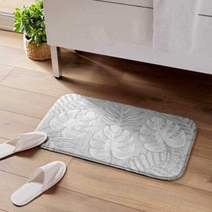 Tapis De Bain "Amber" 45 x 75 cm Gris
