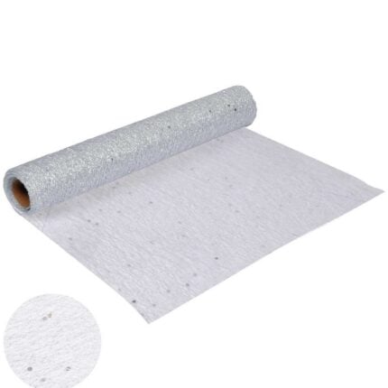 Chemin  De Table "Sequins" 4cm Argent