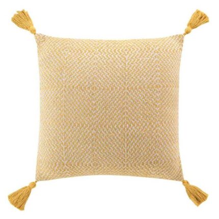 Coussin En Coton Tissé "Louisette" 40X40 cm Jaune