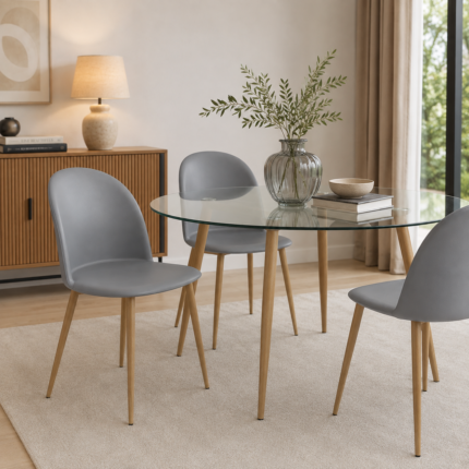 Chaises Scandinave "Bergen" 81cm Gris
