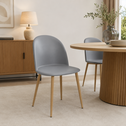 Chaises Scandinave "Bergen" 81cm Gris