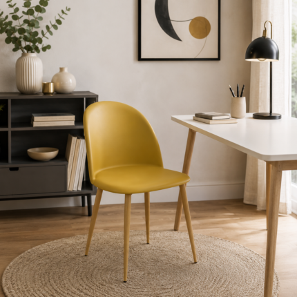 Chaises Scandinave "Bergen" 81cm Moutarde